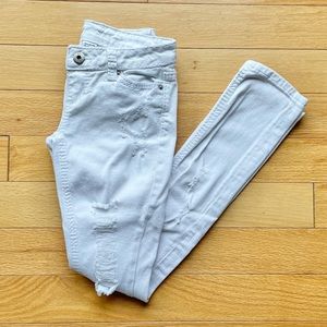 Blue Asphalt Low Rise Distressed Jeans